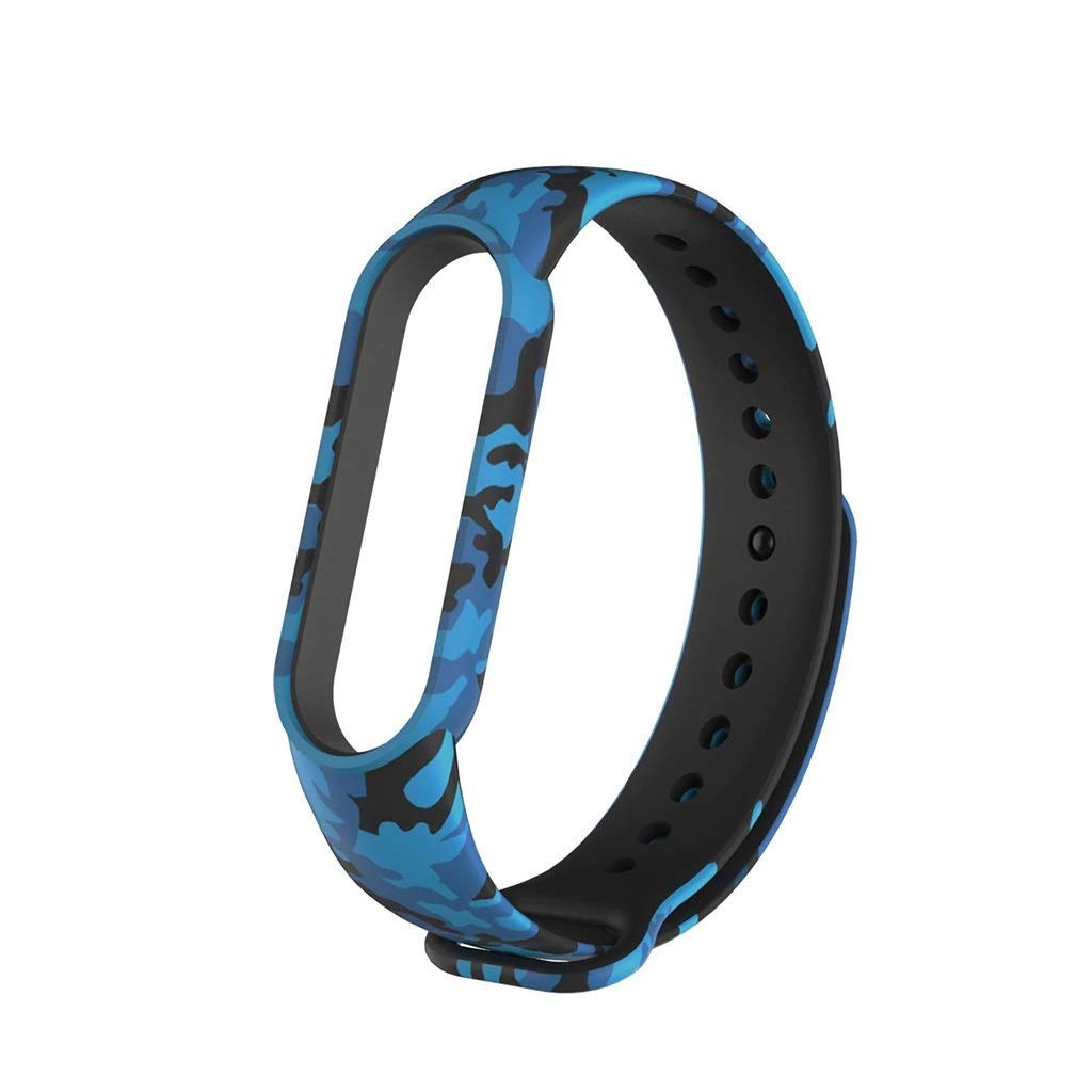 ILOFT Silicone Camouflage Army Style Band Strap for Mi Smart Band 6 & Mi Smart Band 5 (Army Blue) (B08KJ6VYQB) Amazon Price History, Amazon Price Tracker