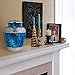 Trupoint Memorials Cremation Urns for Human Ashes, Decorative Burial Urn for Adult Men and Women, Large Light Blue with Silver Lining