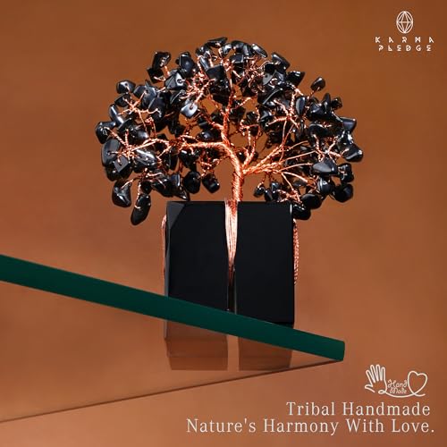 image for KARMAPLEDGE Crystal Tree of Life Feng Shui Decor for Home and Office, 