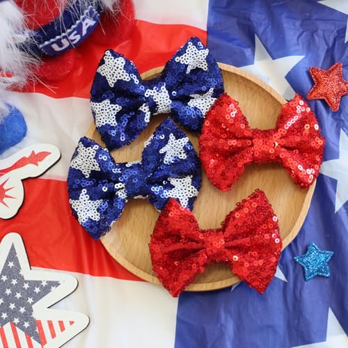 Pinzas con Lazos de Lentejuelas para Niñas Pack de 4 miniatura 7