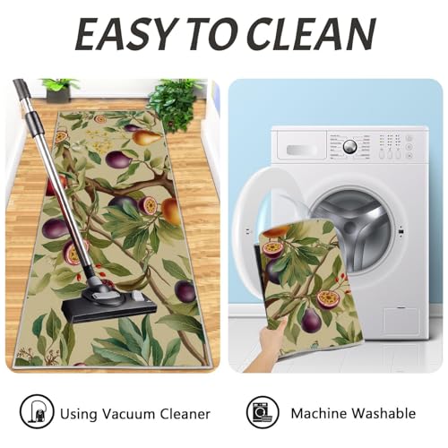 Tapis de cuisine devant évier lavable vert lot de 2 - 7