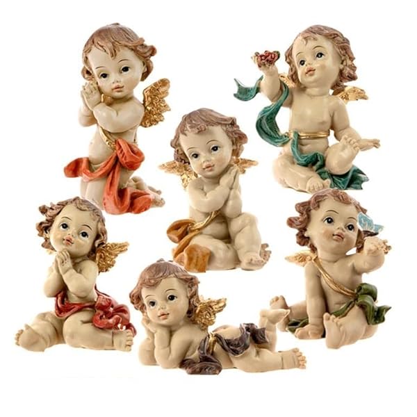 DRW Set 6 angelitos Infantiles 7.5 cm de Alto