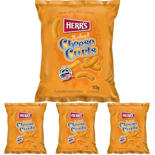 HERR'S - Clips de queso al horno - 1 X 113 GR (Paquete de 4)