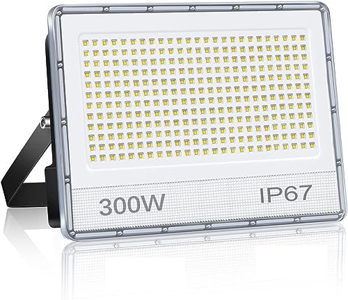 Projecteur LED 300W 30000LM pour entrée et garage étanche