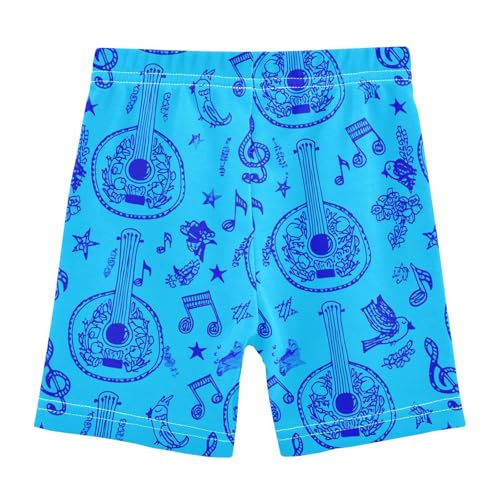 Bird Music Notes Girls Bike Shorts Girl Clothes Toddler Under Dress Dance Shorts for Dresses,4T2