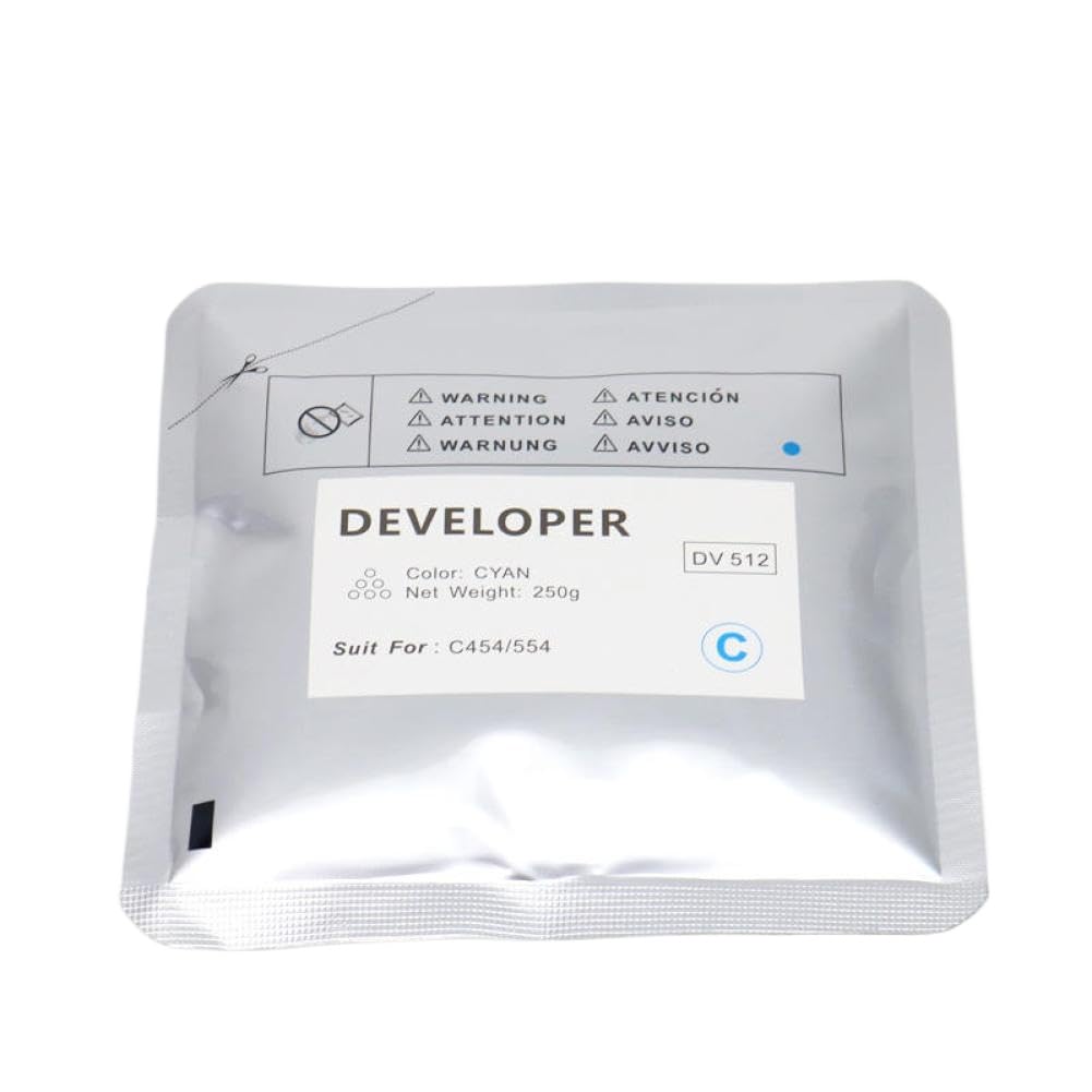Revelador DV512 cian de 250g para fotocopiadoras Minolta Bizhub C224 C284 C364 y C454 2