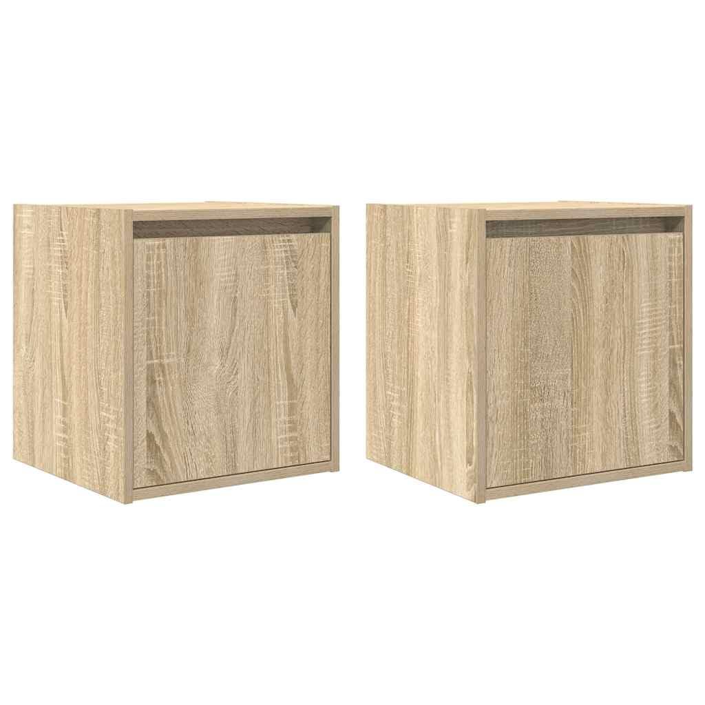 Wandmontierter Nachttisch aus Holzwerkstoff mit flexibler Türeinbau, Stauraum für Bücher und Deko, robuste Platte für Schlafzimmer Einrichtung