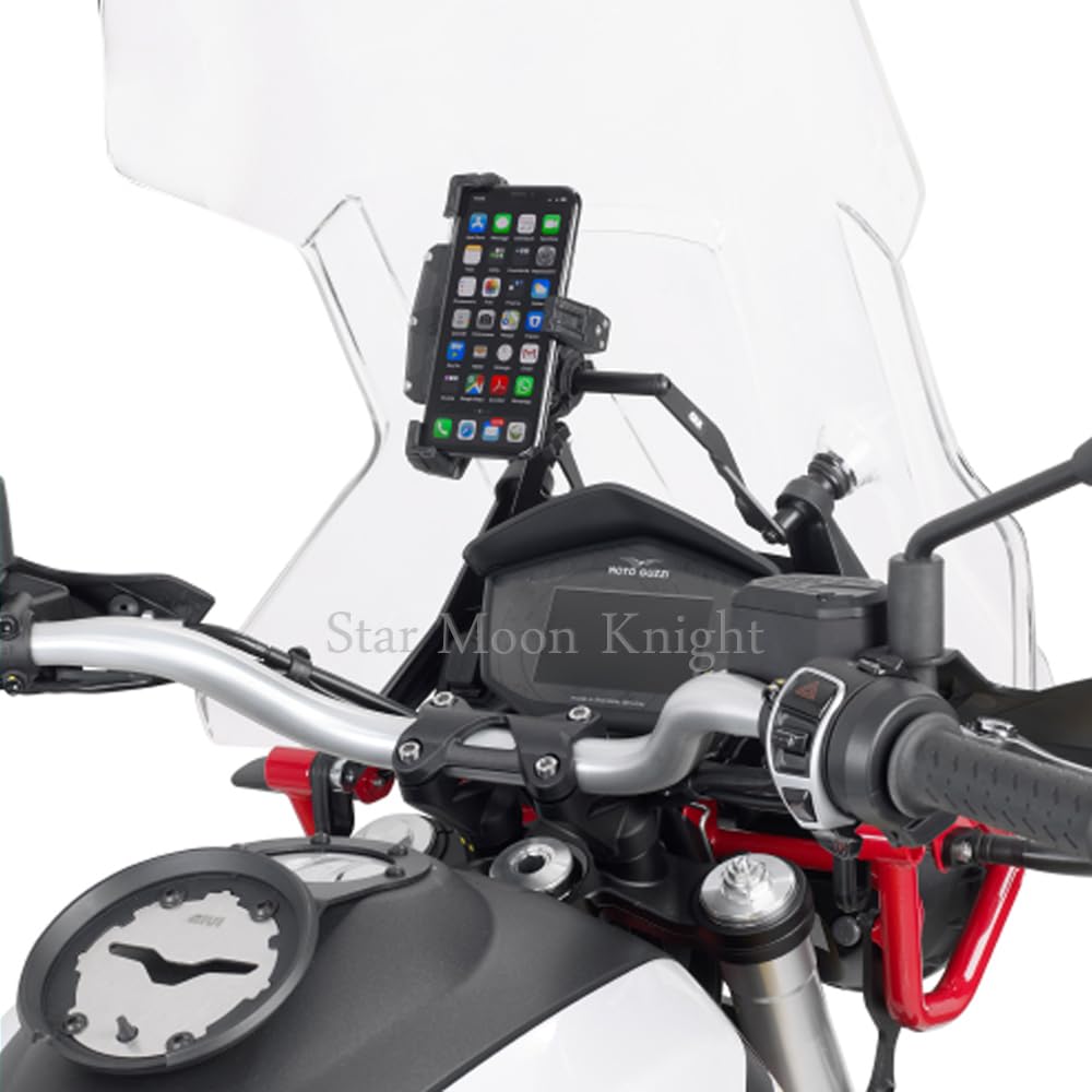 Motocyklowy uchwyt nawigacyjny GPS Stojak na telefon pasujący do GUZZI V85 TT V85TT 2019-2020, obsługuje telefon GPS, uchwyt na nawigację motocyklową, uchwyt na telefon komórkowy(USB charging A)