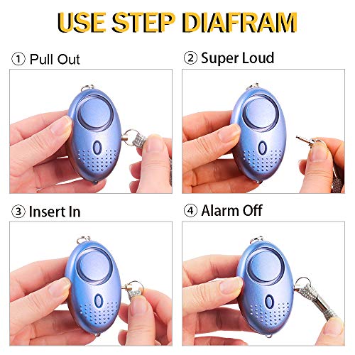 Allarme Personale, 5 Pezzi 130dB Mini Allarme