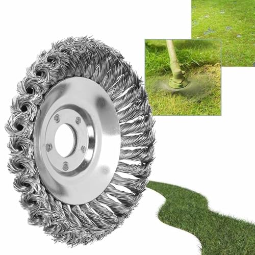 UnkrautbüRste Freischneider, Profi UnkrautbüRste FüR Freischneidermit 25,4mm Bohrung, DrahtbüRste Freischneider, Unkraut Effektiv Entfernen, Anwendbar Auf Rasentrimmer,Motorsense Benzin UnkrautbüRste Freischneider, Profi UnkrautbüRste FüR Freischneidermit 25,4mm Bohrung, DrahtbüRste Freischneider, Unkraut Effektiv Entfernen, Anwendbar Auf Rasentrimmer,Motorsense Benzin