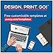 Avery Printable Large Tent Cards, Laser & Inkjet Printers, 50 Cards, 3.5 x 11 (5309)