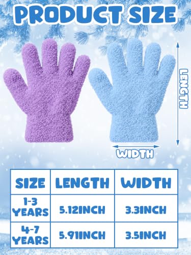 Image of EBOOT 3 Pairs Winter Kids Gloves Warm