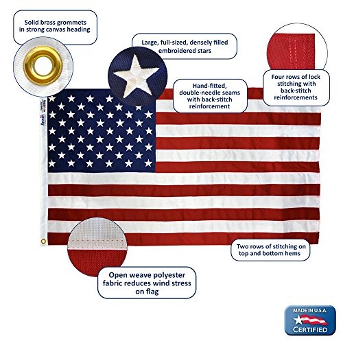Annin Flagmakers Model 2710 American Flag ToughTex The Strongest