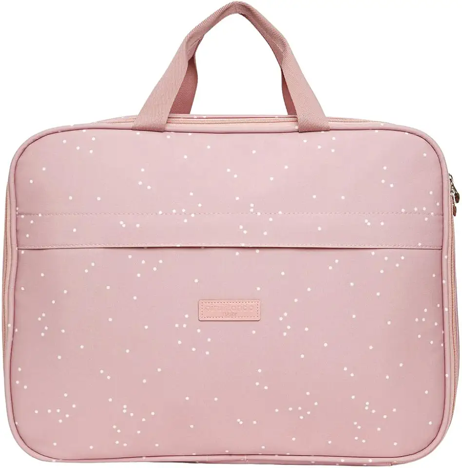 Bolsa Mala Maternidade Pirulitando Bolinhas Rose