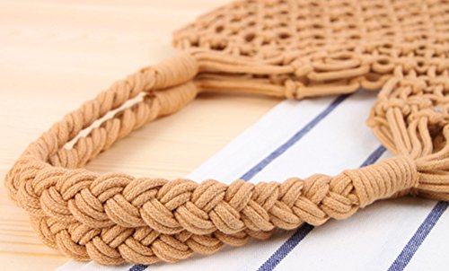 Image of Beach Bag Tote Braided Handbag Women String Bag Summer Hobo Bag Travel Bag