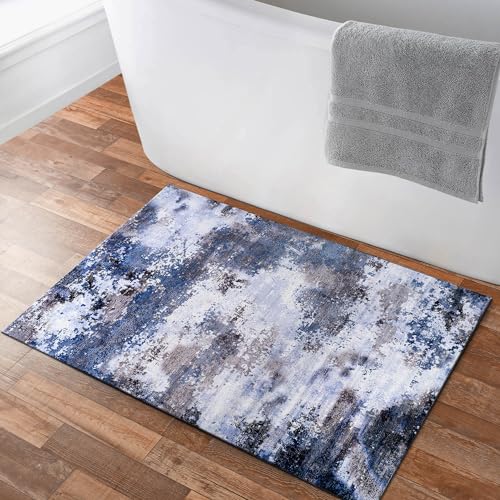 Tapete decorativo Luul Home 2x3 azul navy con respaldo antideslizante miniatura 3