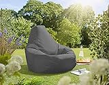 Beautiful Beanbags - Highback Beanbag for Kids - Indoor/Outdoor Lounge Chair - Water Resistant - 35 Inches - Manufactured in UK - Grey - Image 2