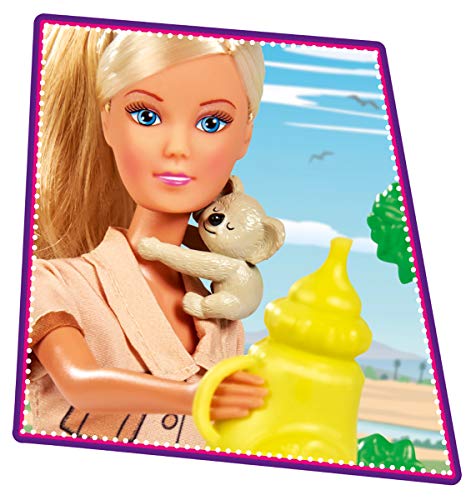 Simba 105733490 - Steffi Love Koala, Puppe kümmert Sich um die Koala- Familie, mit Kletterbaum, Futter und Trinkflasche