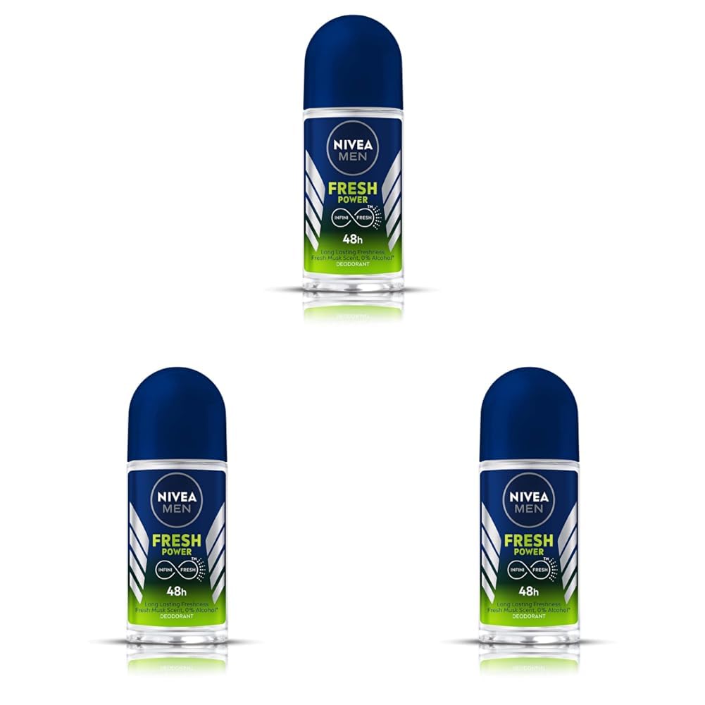 NIVEA MEN Fresh Power Roll-On Deodorant (50ml) (Pack of 3)-image-49
