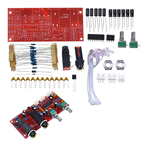 PT2399 Digital Microphone Amplifier Board Karaoke Plate Reverb Preamplifier Reverberator Suite Components NE5532 DC 12V-24V (DIY)