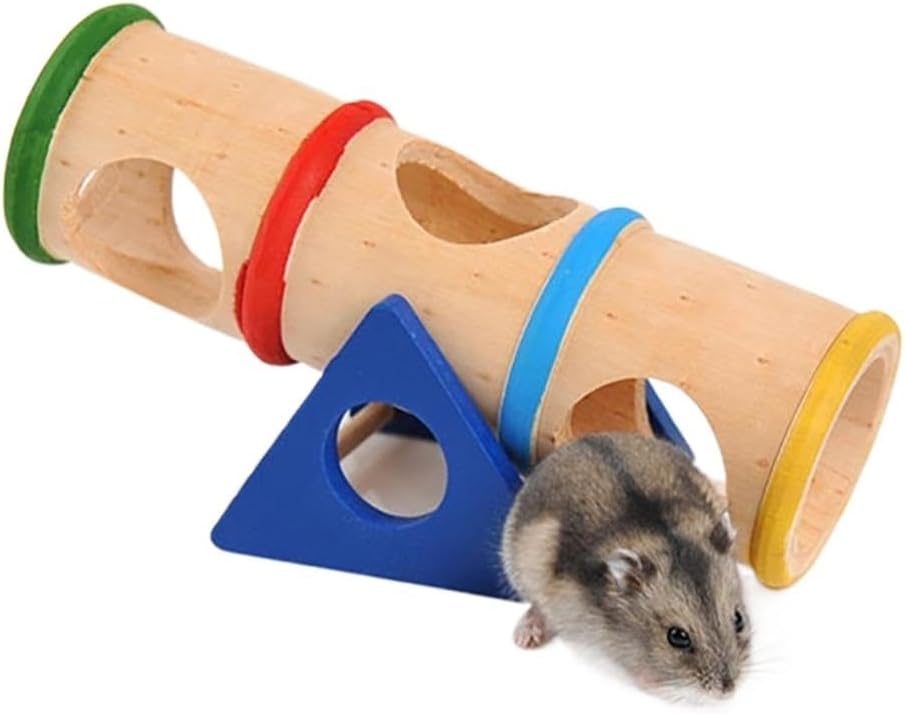Hamster House Hamster Pet Barrel Tube Tunnel Cage House Hide Play Climing Toy Long Barrel Porous Tunnel Toy Hamster Cages and Habitats
