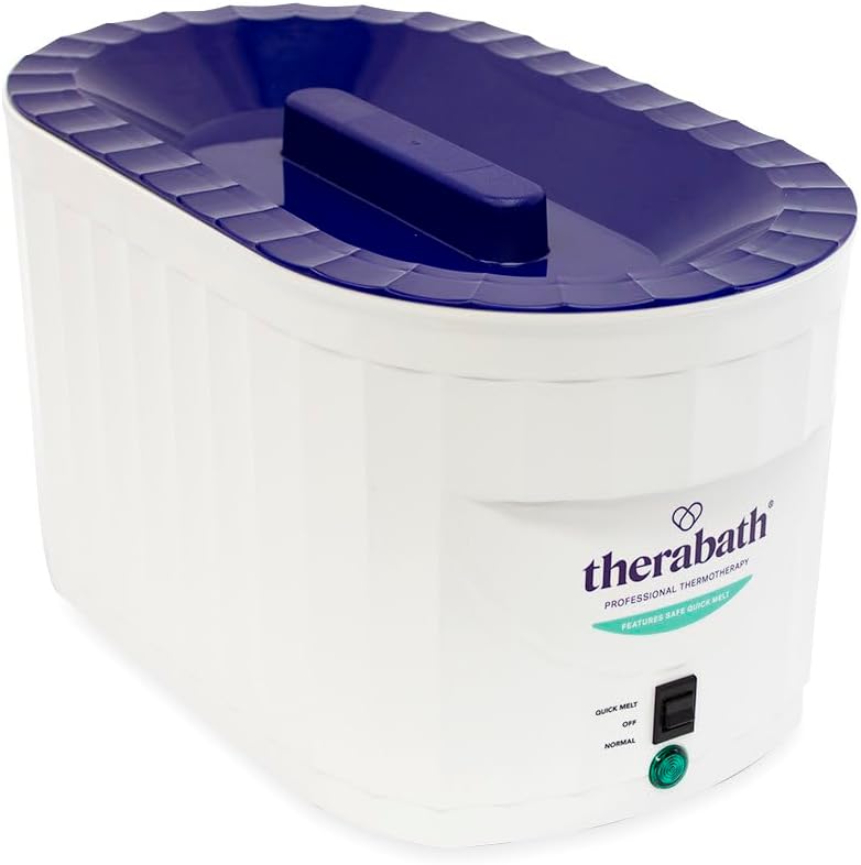Therabath TB9 Adjustable Temperature Paraffin Wax Professional Grade Bath ThermoTherapy Heat Therapy by WR Medical - 6lbs PeachE, TherabathTB9-6-PeachE