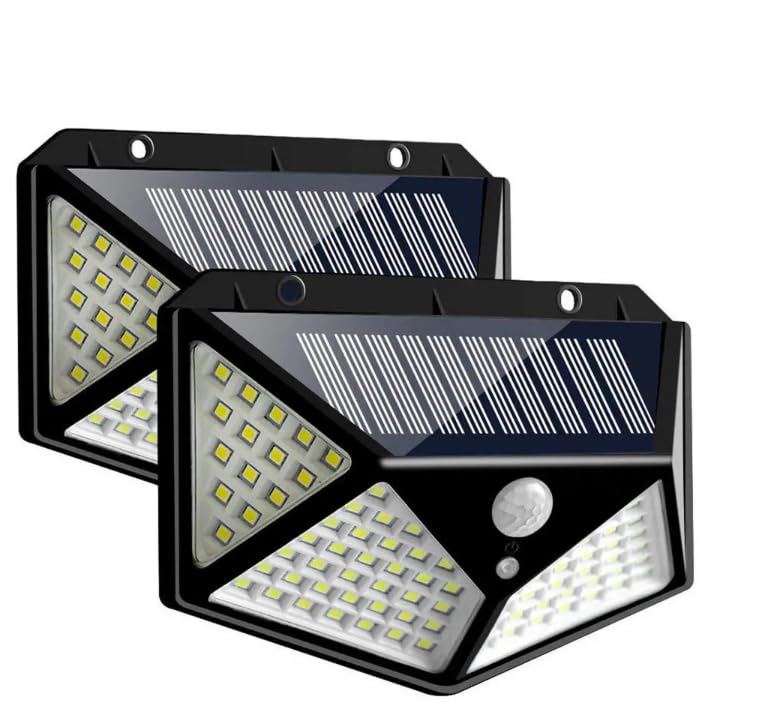 Faretto 100 led da Giardino Illuminazione Esterna con Sensore di Movimento (4)