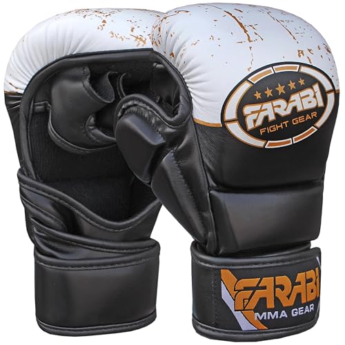 Gants MMA à paume ouverte et maintien articulaire pour sparring mixte