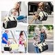 Fexkean Baby Wickelrucksäcke Umhängetasche Wickeltasche Rucksack mit Wickelunterlage,Große Reisewindeltasche für Mama und Papa,Multifunktions Handtasche Babytasche Bote(Black&Beige)