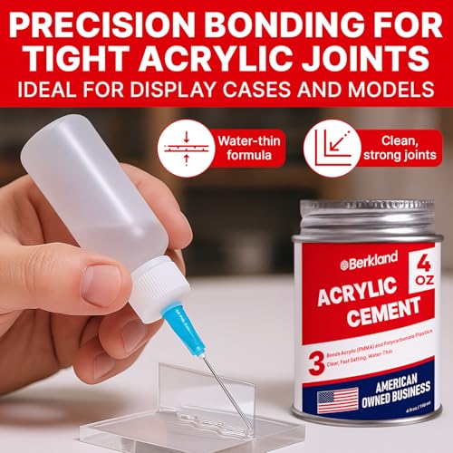 Image of Berkland Acrylic Bonding Cement, 4 oz with Applicator Bottle