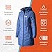 Victoria Women’s Long Puffer Heated Jacket - 9 hrs of Heat | 5 Heat Zones | with Battery & Charger | Machine Washable | All Day Warmth | L