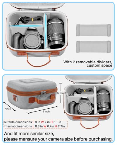 Maleta rígida para cámaras Canon, Sony y Nikon (gris) miniatura 4