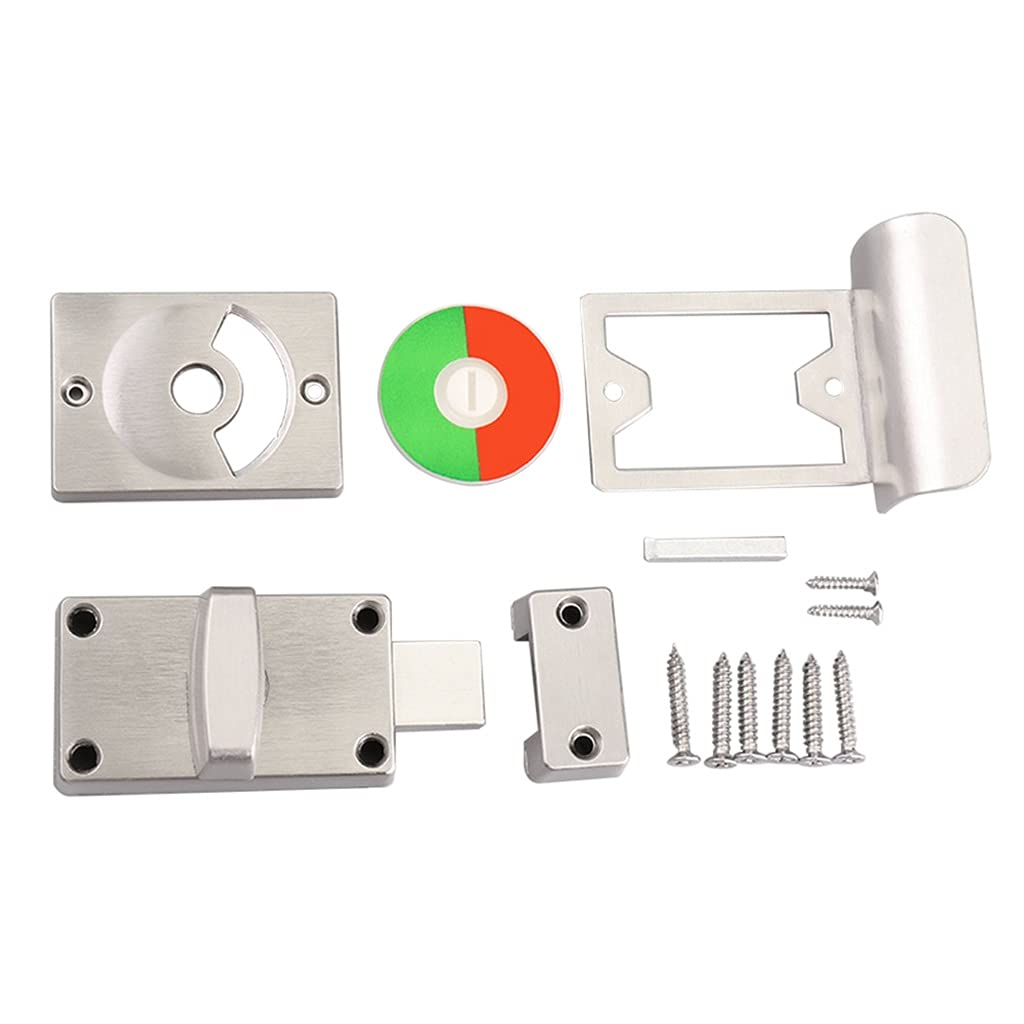 Cerradura De La Puerta Latch De Hardware De Inodoro Público para Baño Acero Inoxidable Ocupado Ocupado Vacante Parado Cuarto De Cerrojo.