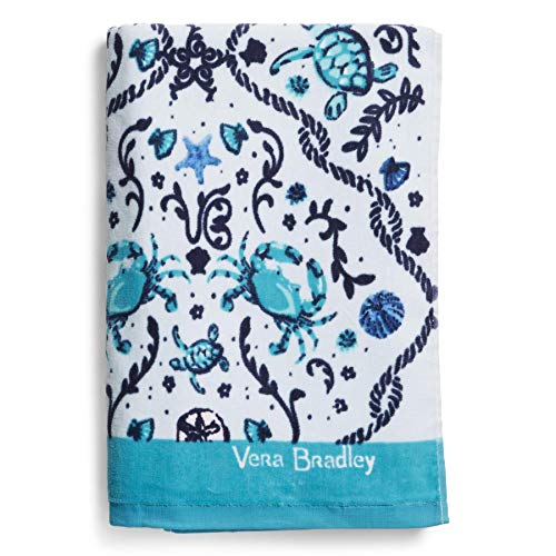 Vera Bradley Beach Towel, Mint Sea Life Bath Towels & Bathroom Towel Sets