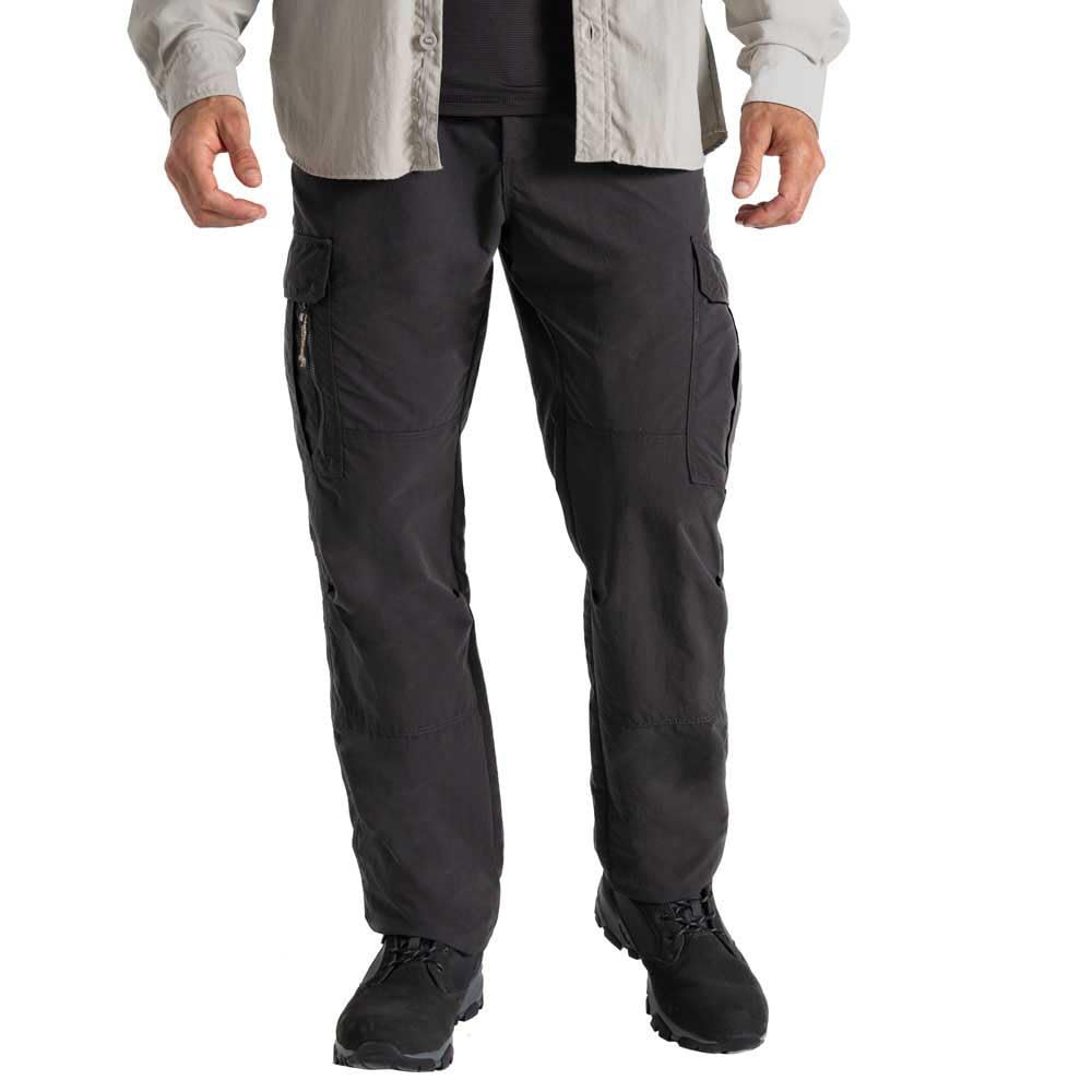 Craghoppers Men's Black Pepper Nosilife Cargo Trouser Iii: : Regular Leg: 42W