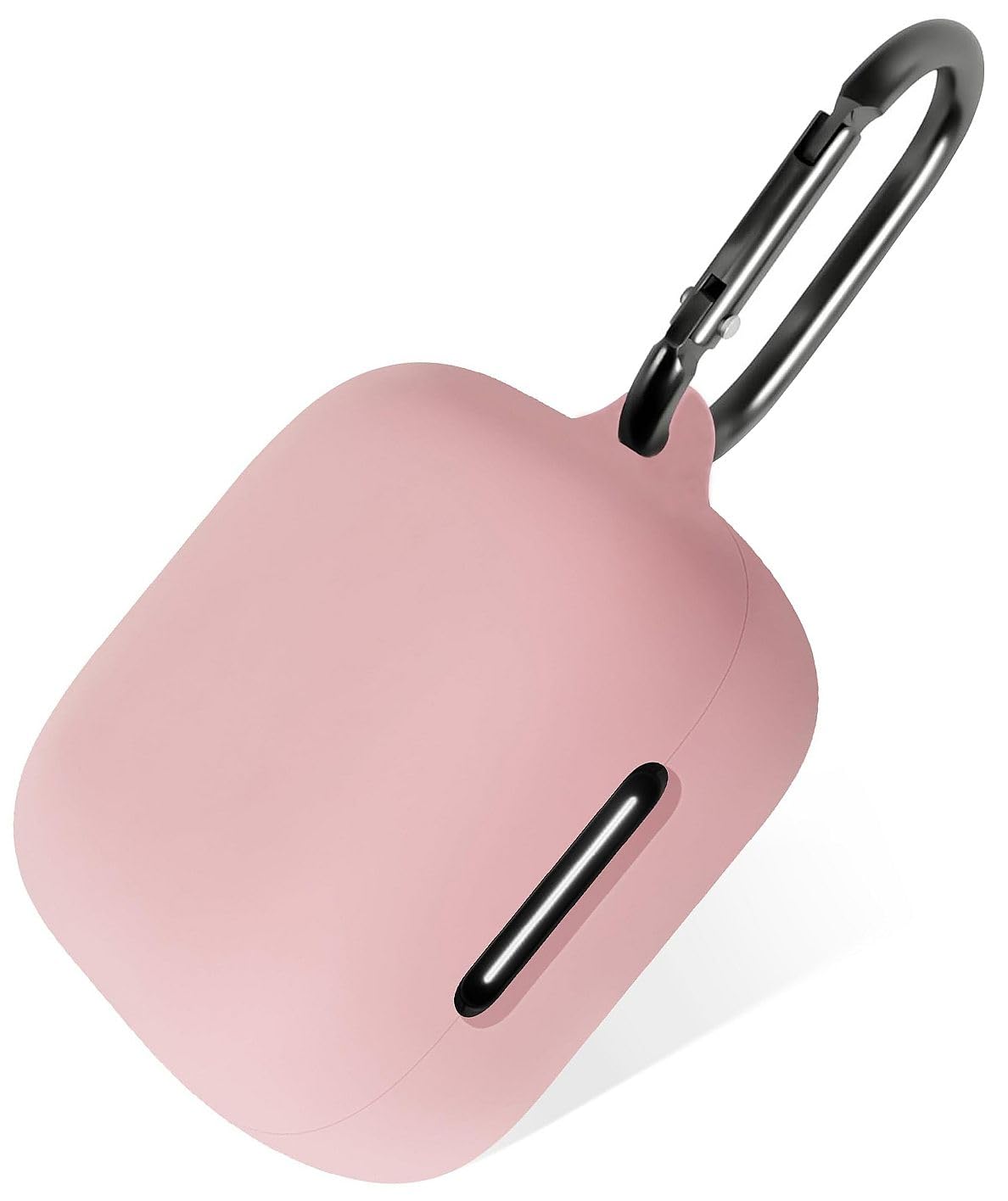 Geiomoo Silicone Case for Anker Soundcore P30i, Protective Cover with Carabiner (Pink)