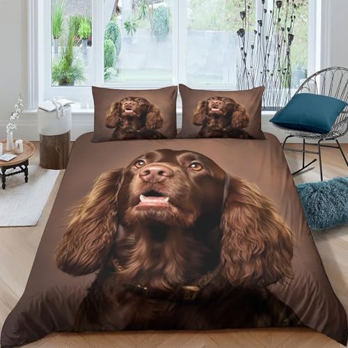 Housse de couette douce bourgeons lit double sans repassage - 4