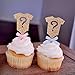 Gender Reveal Party Decor. Gold Onesie Question Mark Cupcake Toppers 12CT.