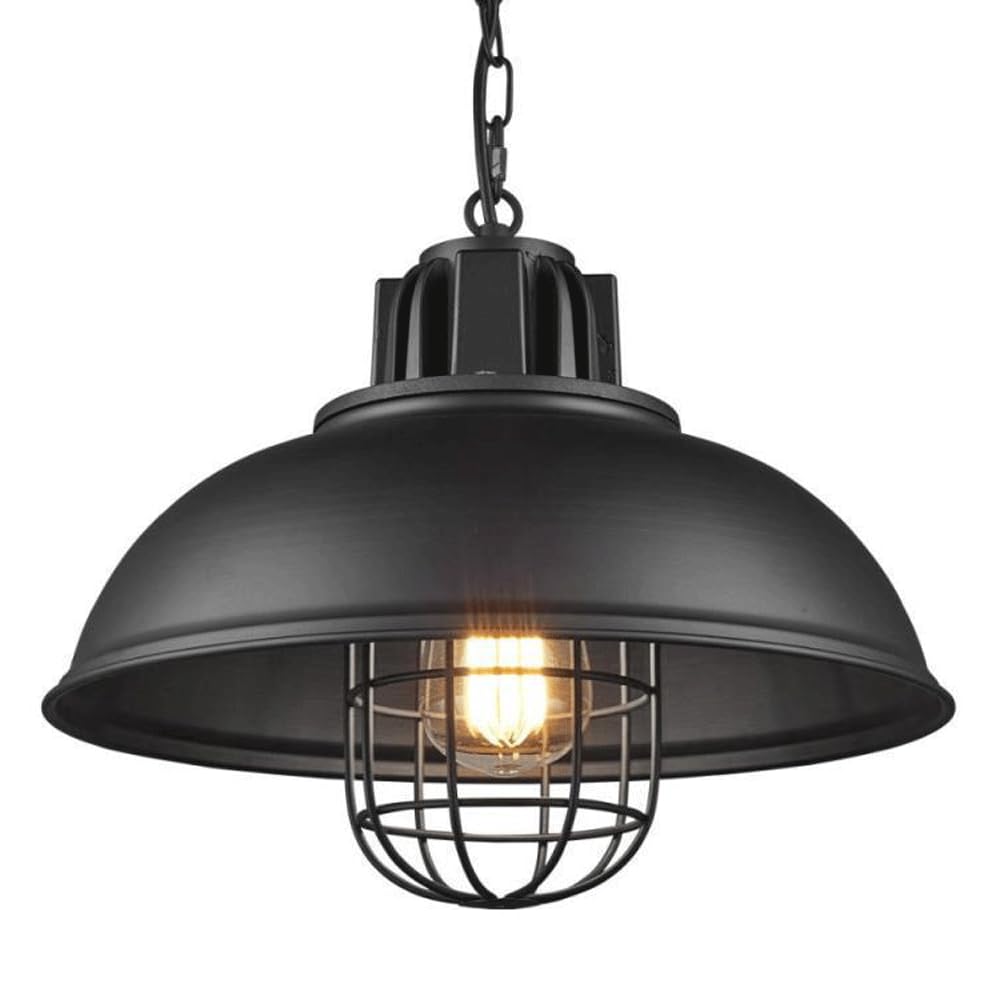 HYJAUSXB Retro Industrial Style Iron Chandelier, Personalized Pendant Light Lampshade, E27 Source Single-Head Hanging Lamp, Restaurant Bar Decoration Lighting Fixtures
