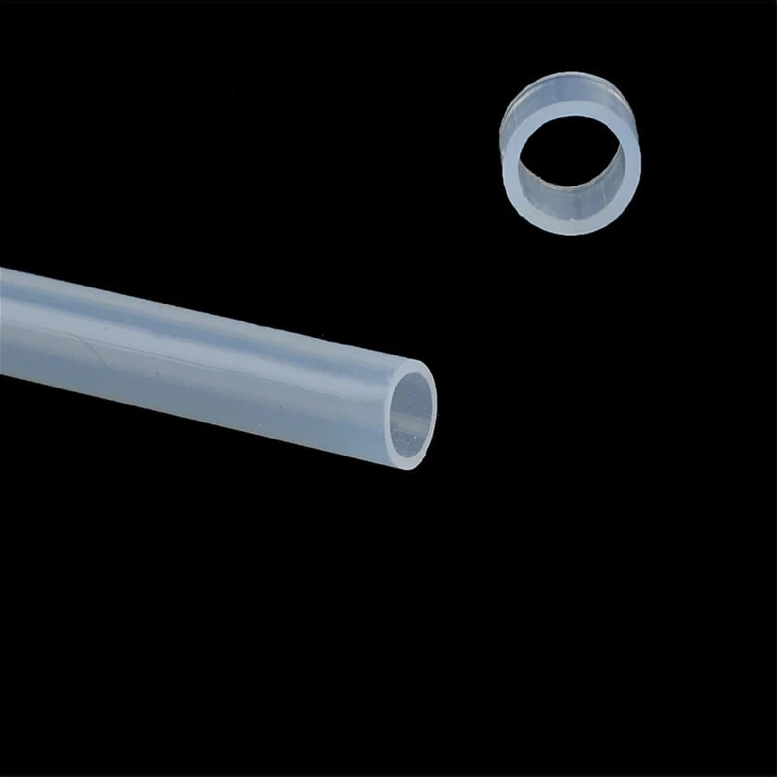 10 unidades de 1 metro de calidad alimentaria transparente de silicona de 5 6 7 8 10 mm de diámetro exterior flexible manguera de gel de sílice para cerveza (7 x 9 mm)
