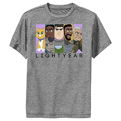 T-shirt Lightyear Disney Pixar pour garçon en coton gris anthracite taille M