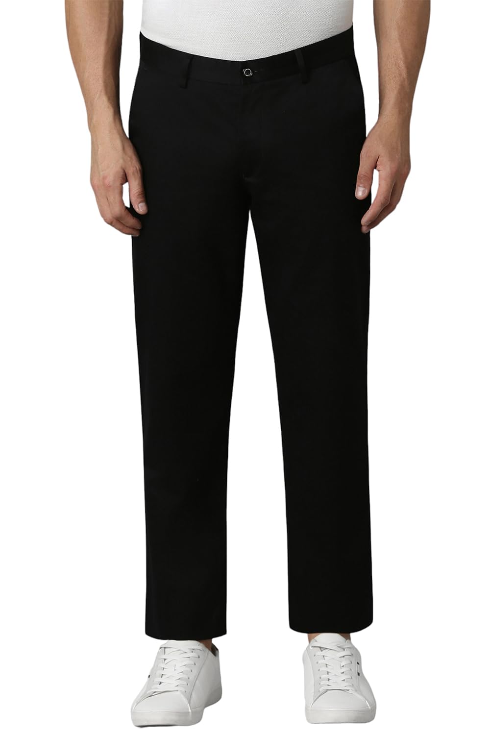 louis philippe Men's Slim Fit Mid Rise Trouser-picture-32