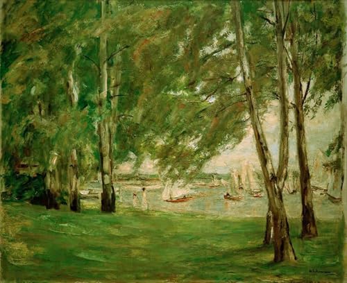 Carteles impresiones Max Liebermann cuadro de salón Birken Am Wannseeufer