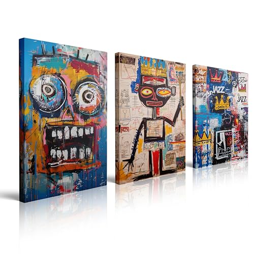 Abstract Graffiti Mask Canvas Wall Art Framed Print Painting Urban