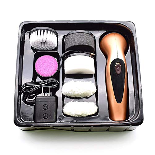 Kit de cirage de chaussures électrique portable - Nettoyeur de poussière, lave-chaussures pour chaussures en cuir