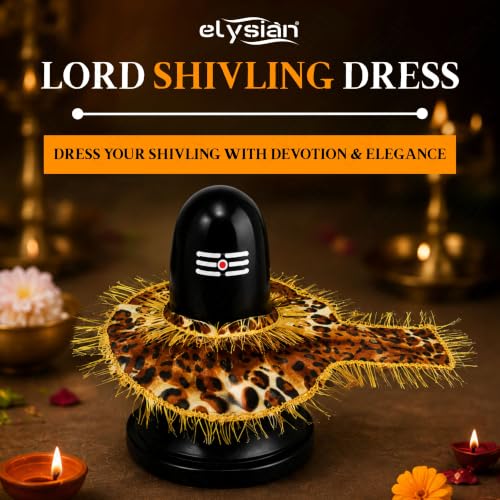 Image of Elysian Lord Shivling Dress /Fancy Lord Shivling Dress For Lord Shivling (Size - 45.72 cm /18 Inches)