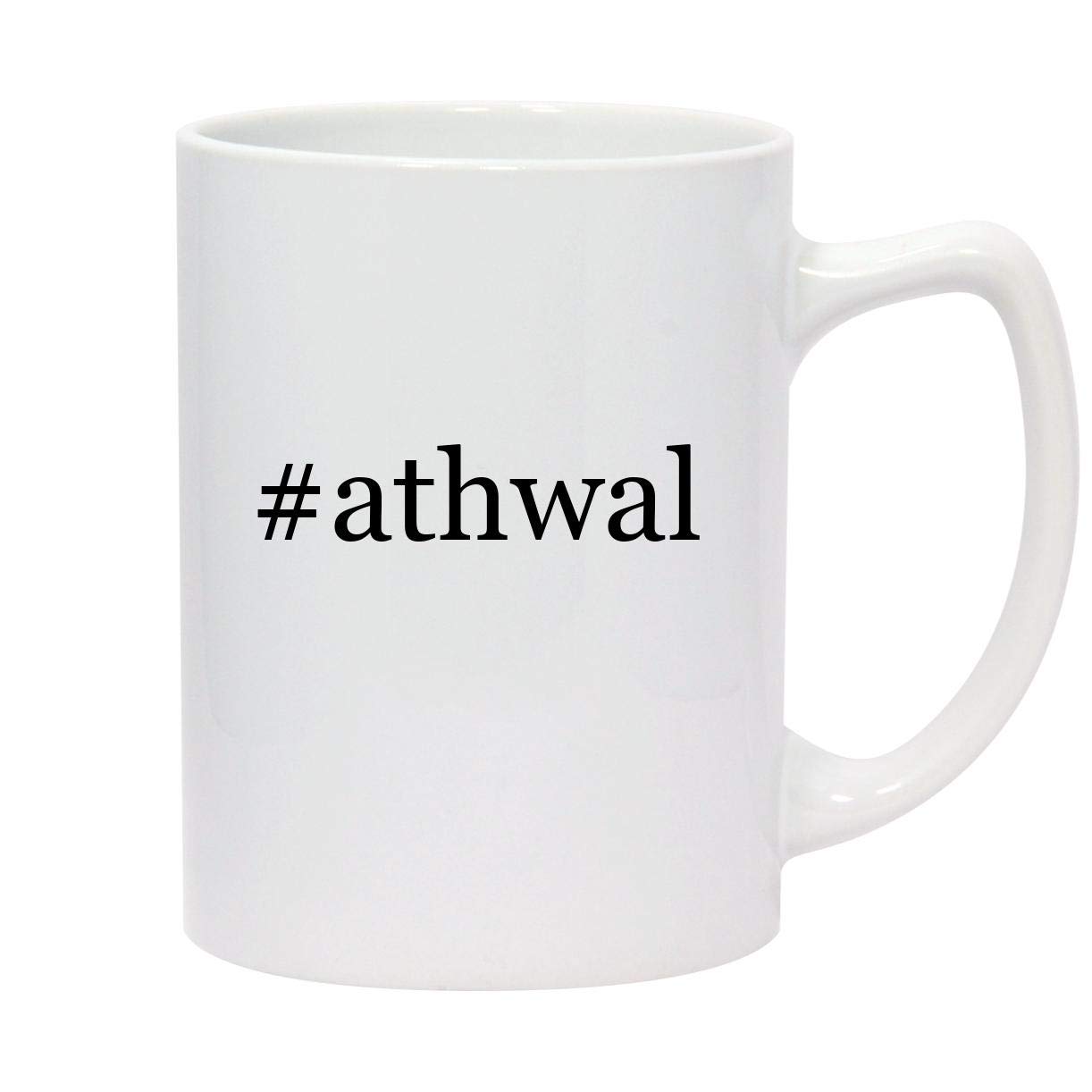 #athwal - 14oz Hashtag White Ceramic Statesman Coffee Mug