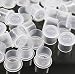 Tattoo Ink Caps,300pcs Large Plastic Disposable Microblading Tattoo Pigment Self Standing Cups,Tattoo Supplies Ink Holder Large Size of 17mm