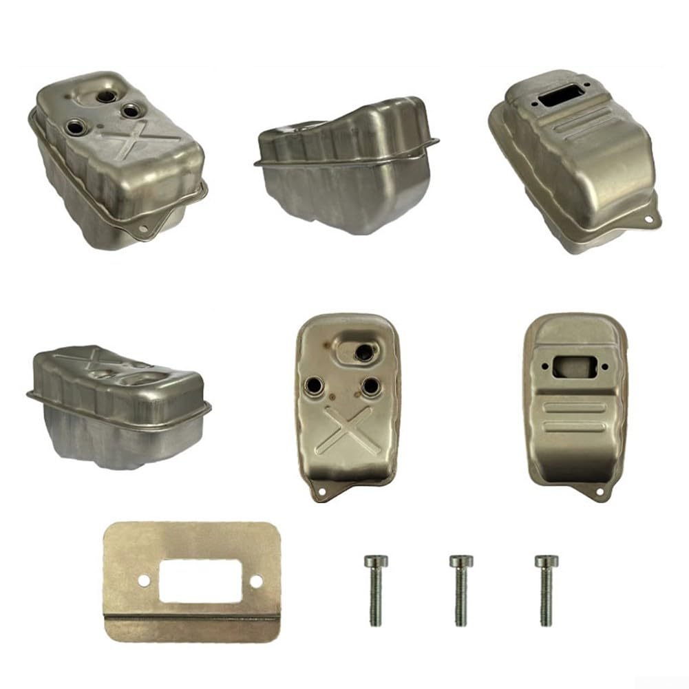 Schalldämpfer Set, für TS800 TS700 Kompatibel mit 4224 140 0605 Trennsäge Zubehör, aus Stahl mit geringer Resonanz und hoher Hitzetoleranz, Geräuschreduzierung (1 SET)