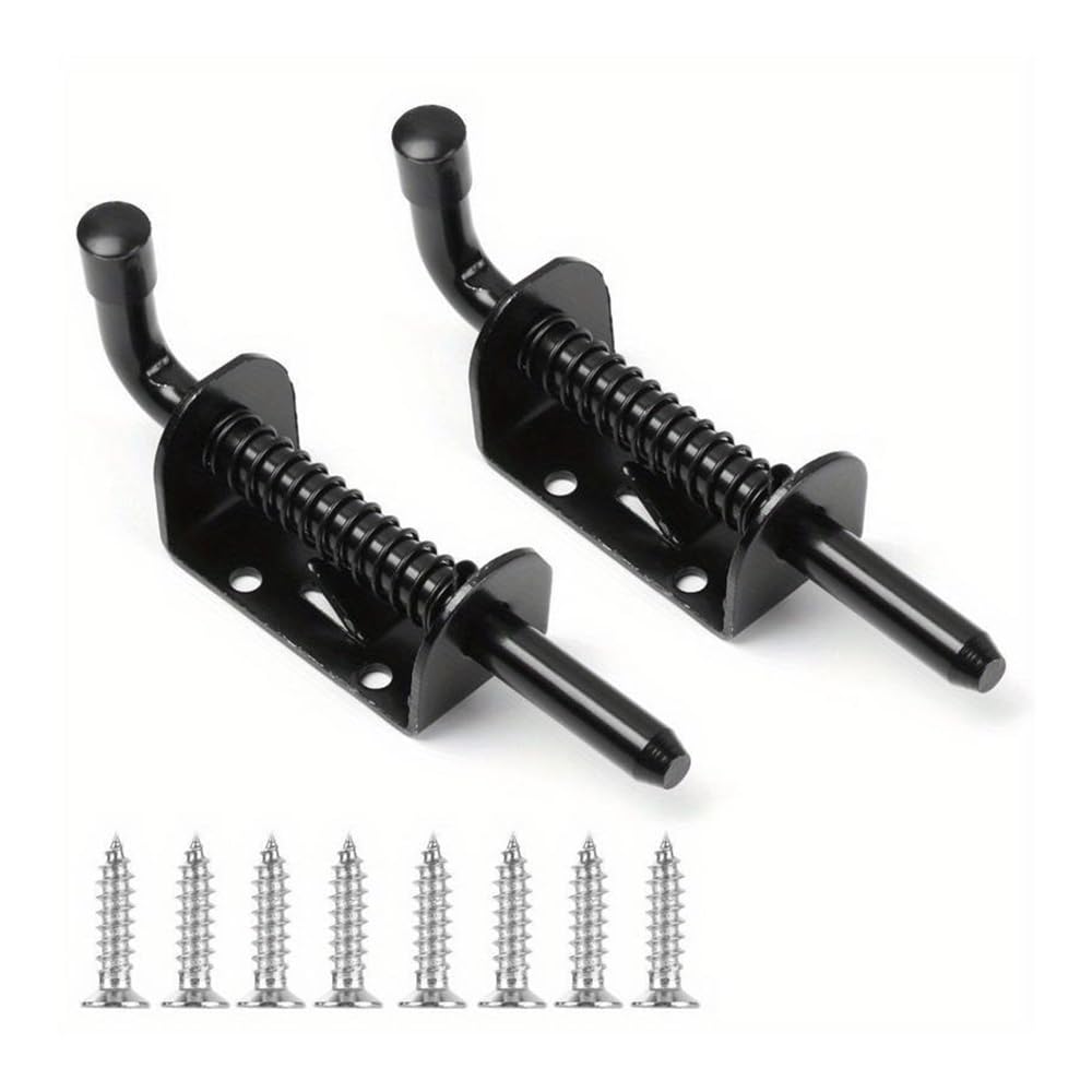 Gentryroo 2Pcs Metal Slide Bolt Latch For Wooden Gate And Fence Doors